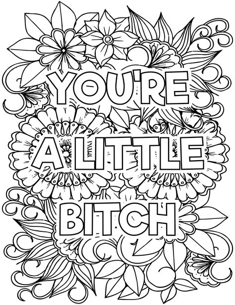 The art of profanity: adult coloring books with curse words
